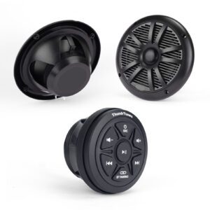 marine Bluetooth audio controller kit with 6.5 inch speakers
