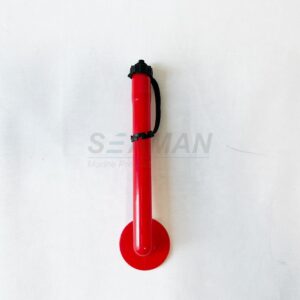 red TPU oral inflation tube front view