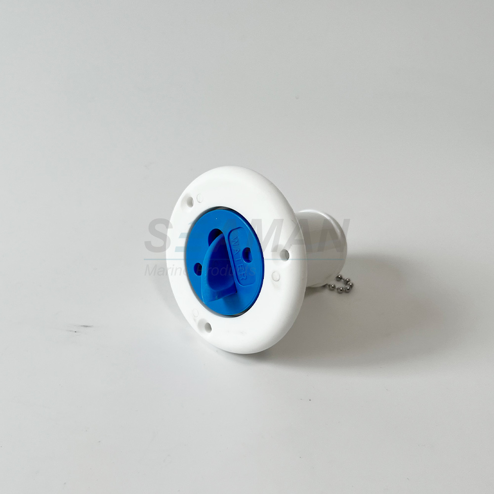 38mm ABS water deck fill port with blue key cap