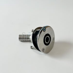 316 stainless steel marine exhaust vent elbow with gasket - 22mm/24mm