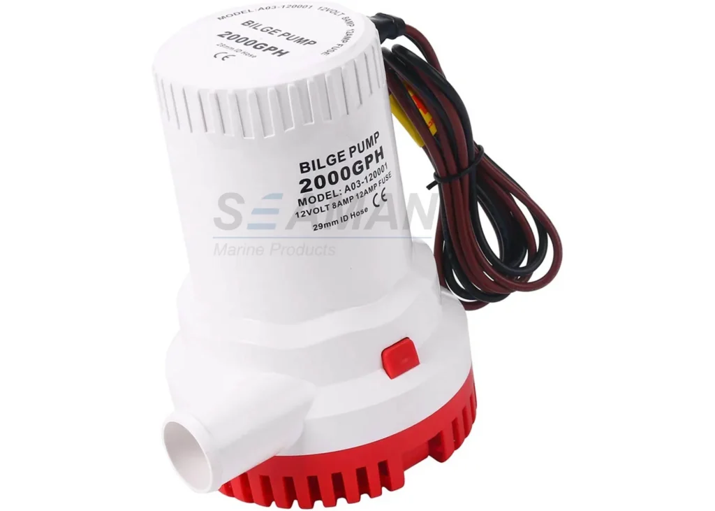 2000 GPH automatic bilge pump 12V for yachts and fishing boats