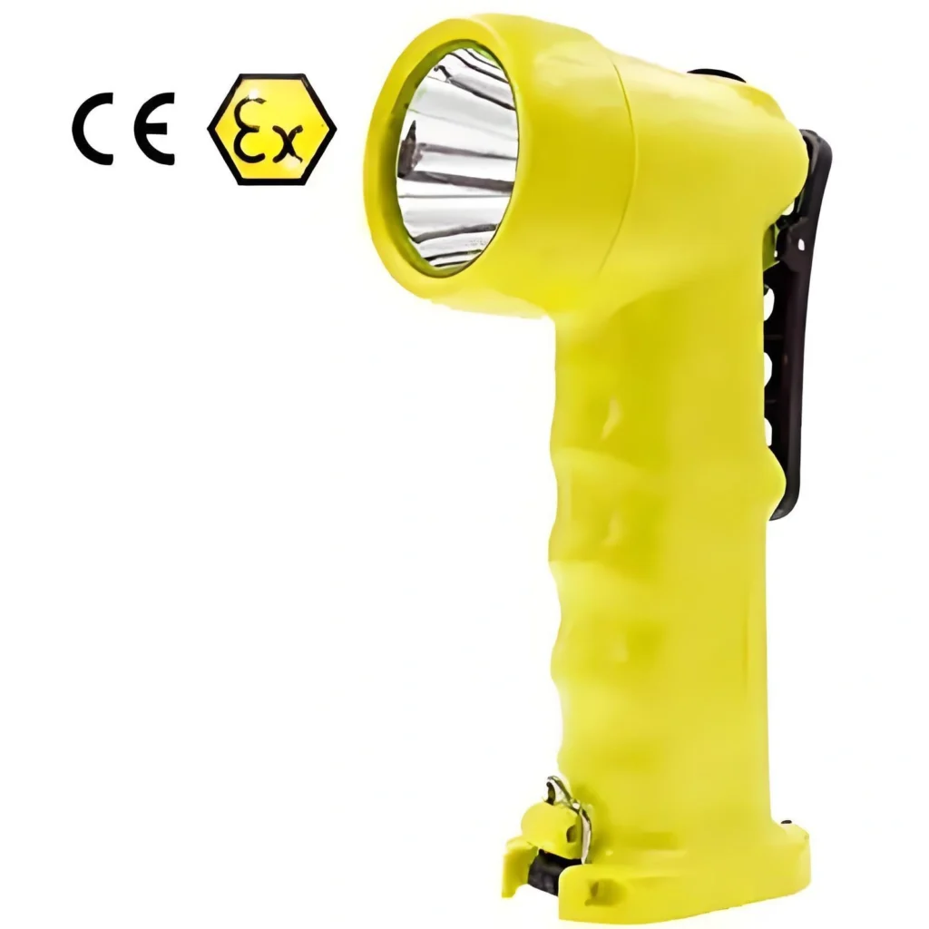 ATEX explosion-proof flashlight with CE and Ex marking for hazardous areas